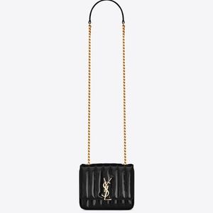 Saint Laurent small Vicky patent leather bag